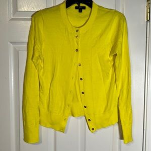 J Crew cardigan sz S in sunshine yellow